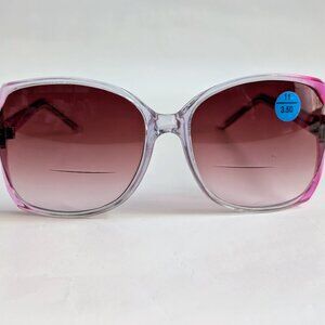 NWT Vintage 90's Lady High Fashion Reading Sunglasses (Crystsl Pueple)